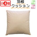 【送料無料】 日本製 フェザークッション スクエア 55×59cm 59×63cm サンモト ヌードクッション もっちリ インテリア 角形 クッション 綿100...