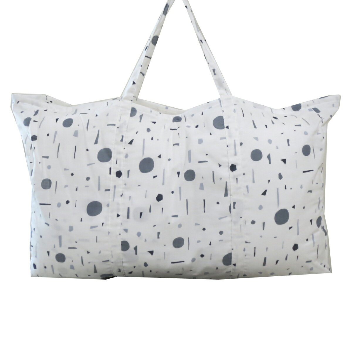 すべて洗える お昼寝布団セット （ 保育園 ・ 幼稚園お昼寝用 ） ジオメトリー オフホワイト 日本製 布団カバー 開閉形状 ： ファスナー 生地 ： 綿100％ Wガーゼ 【 お昼寝ふとんセット ベビー布団セット あす楽 】 3