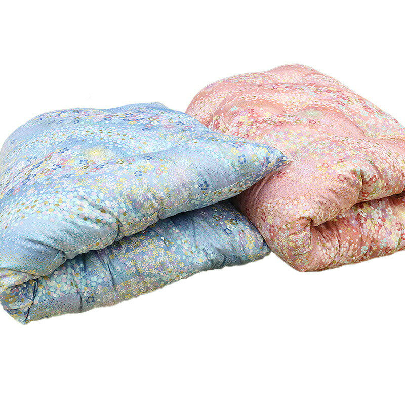 手作り長座布団 68×120cm 長ざぶとん ごろ寝 昼寝 日本製 心を込めた手作り 和柄 花柄 ピンク ブルー [3]