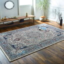 ウィルトン カーペット 長方形 クラシック柄 高級感 抗菌防臭 約133×190cm 【メーカー直送商品】☆