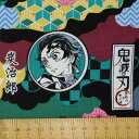鬼滅の刃 生地 マスク にも使えます。 オックス キャラクター 7200-2A ブラック 入園 入学 (数量1で10cm) ハンドメイド 手作り男の子 女の子 ...