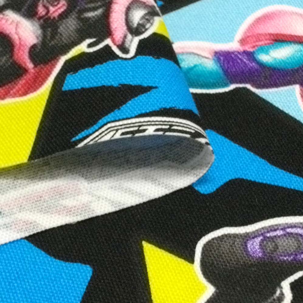 キャラクター生地 仮面ライダー リバイス 3000-16B ブラック　オックス生地 110cm巾 手作り 入園 入学 マスクにも使えます（数量1で10cm）