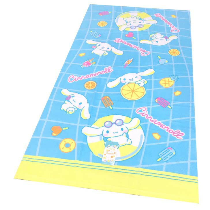 Thin - バスタオル かわいい サンリオ シナモロール ビタミン 普通判 sanrio タオル　60×120cm　綿100％　保育園　幼稚園　女の子　かわいい　可愛い　ちばふとん店