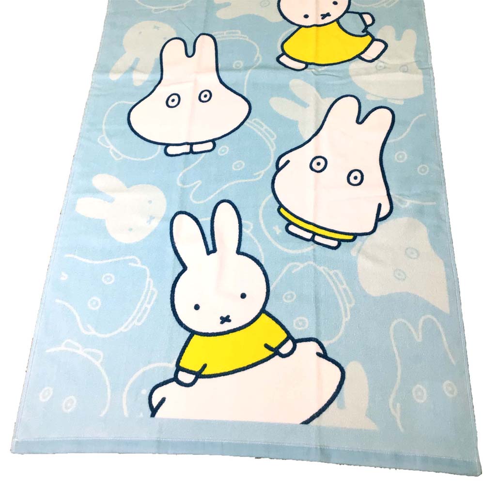 保育園 お昼寝 バスタオル 大判 キャラクター ミッフィー miffy おばけ かわいい 約70cm×140cm お昼寝ケット 西川産業 ジャンボバスタオル ビーチタオル レジャータオル タオルケット 薄め 保育園 お風呂あがり ちばふとん店