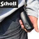 Schott ショット レザー キーケース 本革 ワンスター メンズ 3129105 馬革 日本製 コインケース タンナー製 茶芯ホースレザー 黒 ワンスター ...