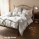 全品P5&クーポン★マラソン11日迄 Fab the Home〜Chic stripe シックストライプ〜 掛け布団カバー ダブル 綿100% 掛けカバー ダブ...