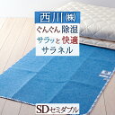 夏超得★最大2万円OFFクーポン 除湿シート セミダブル 西川 送料無料 サラネル 除湿マット 湿気取り シート 吸湿 消臭 防カビ 防ダニ 敷布団 敷き布団や...