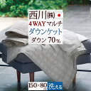 最大2万円OFFクーポン★マラソン ダウンケット ダウンひざ掛け ダウン70% 150×80cm 西川 西川産業 東京西川 アップサイクルダウン イトリエ おし...