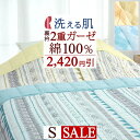 春得盛★100円クーポン★3/11 AM迄 【2,400円引】肌掛け布団 シングル 夏用 洗える 2重ガーゼ 綿100％ ロマンス小杉 合繊掛けふとん 中わた入り 肌布団 ウォッシャブル 送料無料 シングルサイズ 肌ふとん 薄い 薄手 掛布団 掛け布団