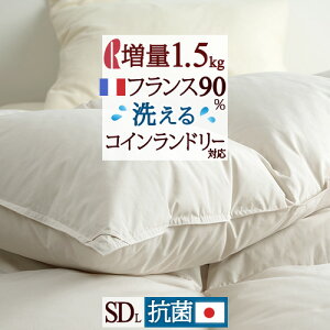 マラソン限定2000円クーポン★【掛布団カバー等特典付】羽毛布団セミダブル増量1.6kgフランス産ダウン85%軽量生地DP360ロマンス小杉羽毛ふとんセミダブルサイズ日本製羽毛羽毛掛け布団掛布団掛け布団ふとんぶとん