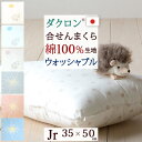 【ジュニア布団・枕・日本製】ダクロン(R) 中わた使用！うれしいウォッシャブルタイプ！ジュニア子供合繊まくら芯35×50cm/ハリネズミ洗える/表地は綿100%！ その1