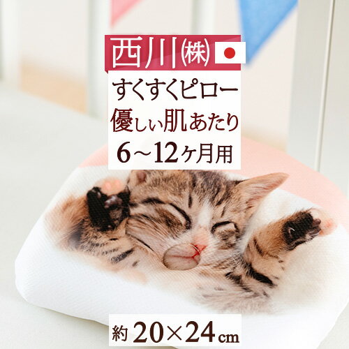 西川 ベビー枕 20×24cm すくすくピロー 日本製 赤ちゃんの眠りを快適に ベビーピロー 西川リビング 洗える ベビー用まくら リラックマ くまのがっこう スヌーピー（6ヶ月〜12ヶ月） ベビー