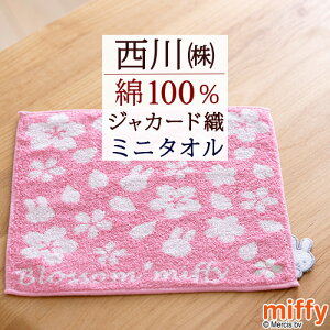 ミッフィーミニタオル25×25cm2枚セットディックブルーナミニタオルハンカチ西川リビング東京西川西川産業ハンドタオルハンカチタオル