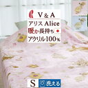 夏!早得★P10＆最大5,000円クーポン 毛布 シングル 洗える V＆A 不思議の国のアリス PARTY Alice in Wonderland 暖か あったかい 軽い ロマンス小杉 軽量 薄手 ブランケット シングルサイズ 秋冬用 ウォッシャブル 子供用 かわいい おしゃれ