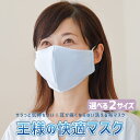 王様の快適マスク(1枚入) 東洋紡ドライアイス素材を使用した快適マスク 【マスク 日本製 洗える 布 やわらかい 洗濯 クール 接触冷感 乾燥 予防 保湿 吸水...