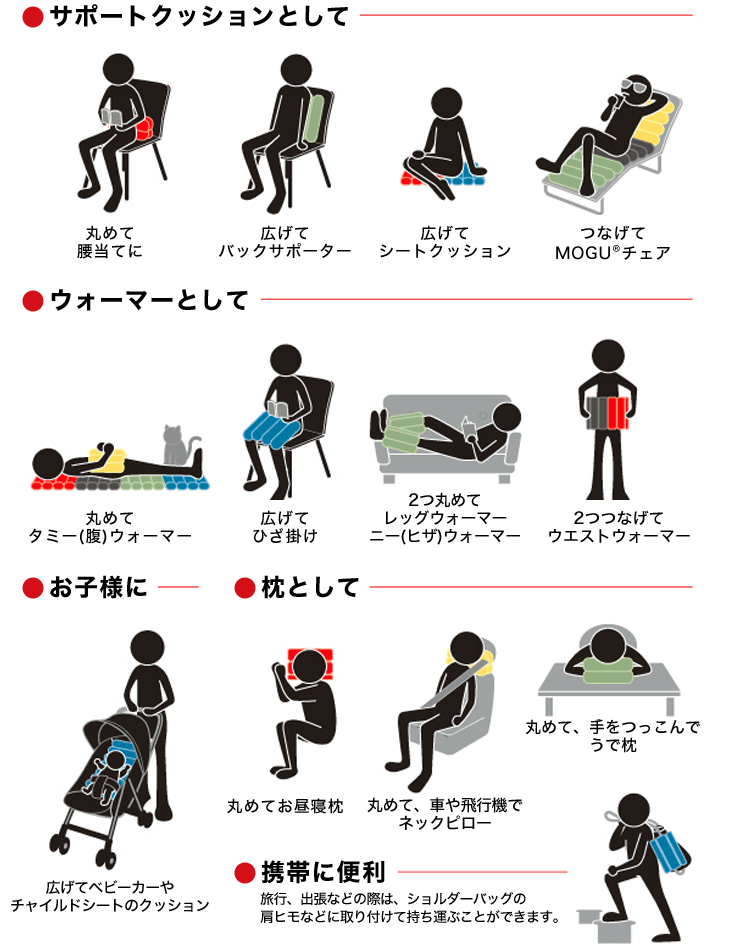 MOGU ロールクッション ブラック モグ お...の紹介画像3