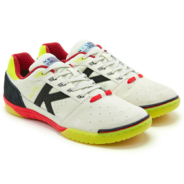 【全品ポイント10倍！ 6/4 19:59まで！】KELME/ケルメ フットサルシューズ ELITE OFFWHT 55904