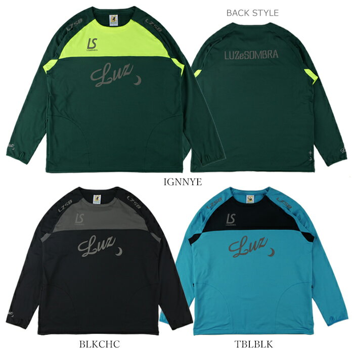 LUZeSOMBRA/ルースイソンブラ ジャージトップ LS 2WAY SIDEZIP CREW TOP L1232051