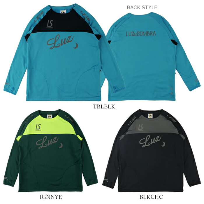 LUZeSOMBRA/ルースイソンブラ ジュニア ジャージトップ Jr LS 2WAY SIDEZIP CREW TOP L2232053