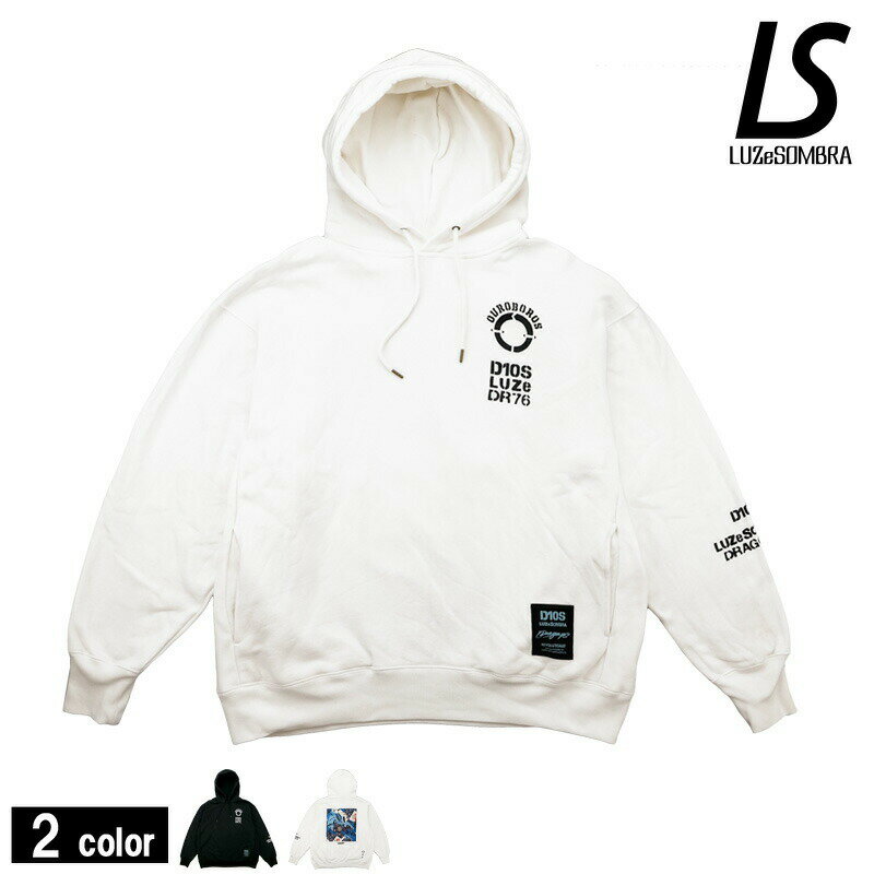 ルースイソンブラ/LUZ e SOMBRA スウェットパーカー/DR76“Dios”big silhouette sweat Parker（O1212150）