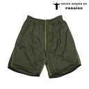 NOSSO SENHOR DO PARAISO/ノッソ セニョールド パライーゾ 配色ステッチロゴハーフパンツ (NP-00-201)