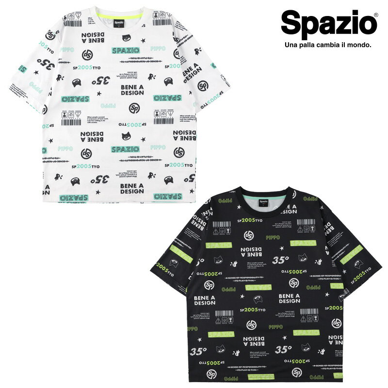 スパッツィオ/Spazio プラTシャツ/PIPPO総柄Tシャツ（GE-0861）