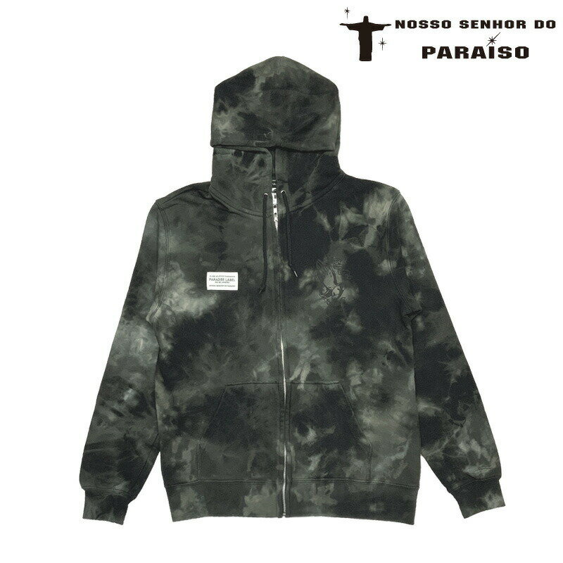 ノッソセニョールドパライーゾ/NOSSO SENHOR DO PARAISO フルジップスウェットパーカー/Logo Tie-Dye Zip Parka NP-00-606 