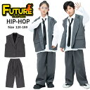 灰色 ベストスーツ キッズダンス衣装 セットアップ グレー パンツスーツ 長袖シャツ ホワイト ネクタイ付き 韓国 k-pop衣装 男の子 女の子 かっこいい ...