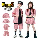 k-pop 衣装 チェック柄 ピンク キッズダンス衣装 セットアップ ヒップホップ キッズ