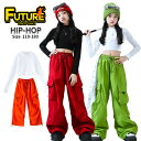 キッズ へそ出し トップス ダンス衣装 女の子 セットアップ 橙パンツ カーゴパンツ 赤 緑 長袖 黒tシャツ かっこいい 韓国 k-pop 衣装 ヒップホップ...