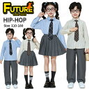 チアダンス 衣装 縞柄 シャツ キッズ ダンス衣装 セットアップ ジュニア 団体服 スカート ロングパンツ ネクタイ 子供 韓国チアガール チアダンス ジャズ ...