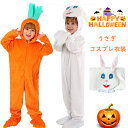 ハロウィン 衣装 子供 うさぎ 着ぐるみ 女の子 動物 コスチューム おもしろ 仮装 可愛い ニンジン キッズ 小学生 仮装 コスプレ衣装 オールインワン 男女兼用 パーティー 誕生日 発表会 イベント クリスマス 学園祭 小学生 cosplay 写真撮影 S M L XL
