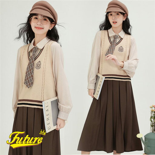 韓国 制服 なんちゃって制服 セット ベージュ 茶色 可愛い 卒業式 スーツ 女の子 小学校女子 高校生 入学式 中学生 フォーマルスーツ 大きいサイズ ニットベスト 卒服 秋冬 ゆったり 格子柄 長袖 シャツ 3点セット 発表会 小学校 結婚式 韓国制服 S M L LL 韓国 制服 なんちゃって制服 セット ベージュ 茶色 可愛い 卒業式 スーツ 女の子 小学校女子 高校生 入学式 中学生 フォーマルスーツ 大きいサイズ ニットベスト 卒服 秋冬 ゆったり 格子柄 長袖 シャツ 3点セット 発表会 小学校 結婚式 韓国制服 S M L LL