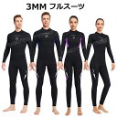 メンズ ウェットスーツ 3mm レディース ダイビングスーツ 大きいサイズ ウェットスーツ スプリング 3mm ウェットスーツサーフィン 防寒 ロングスリーブ ...