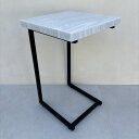 サイドテーブル（人工大理石）　ソファーサイドテーブル　インテリア　北欧　ミニテーブル　ナイトテーブル　ナチュラル