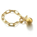 【期間限定DEALポイントバック15%】【普通郵便発送】 【在庫限り】 ブレスレット 玉 金属 連結 【ゴールドorシルバー】 アクセサリー ヒップホップ ジュ...