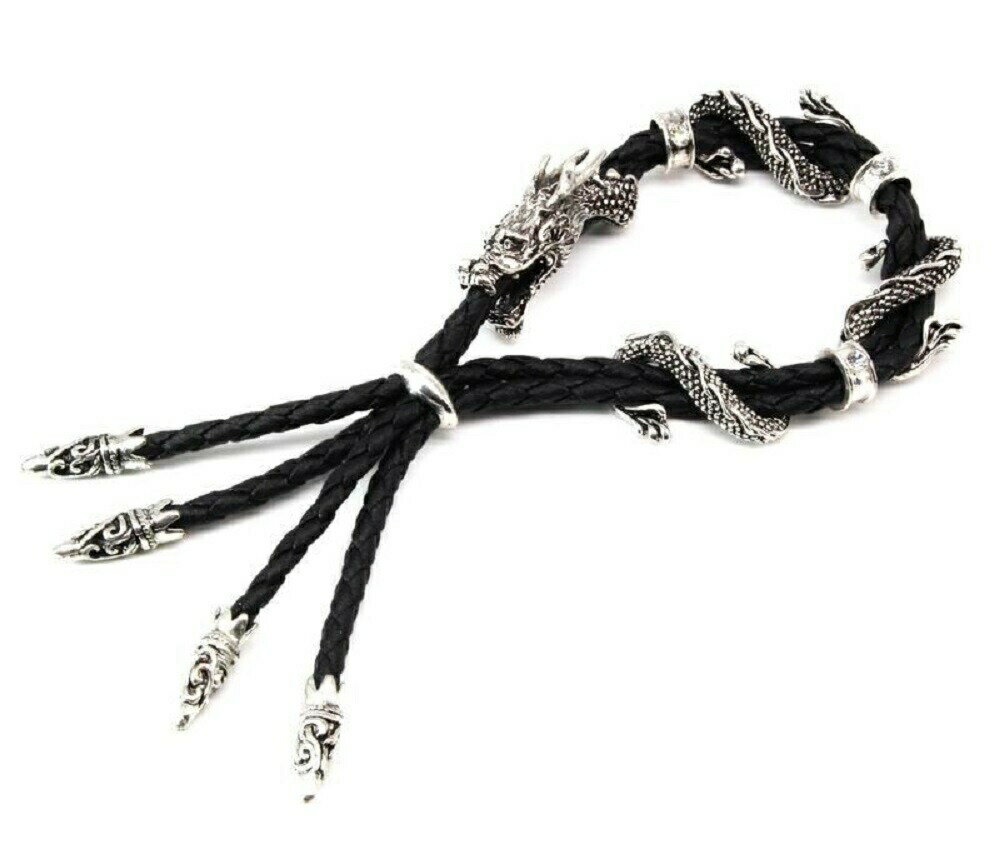 【期間限定DEALポイントバック15%】【普通郵便発送】 ドラゴンブレスレット 紐 アクセサリ— ビンテージ メンズ レディース ファッション ハロ...