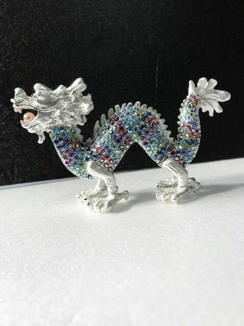 【期間限定DEALポイントバック15%】 龍の置物 クリスタル 風水 虹色 龍神様 開運力 開運厄除 祈願成就 金運アップ 開運 金運 財運 装飾置物 成功 パ...