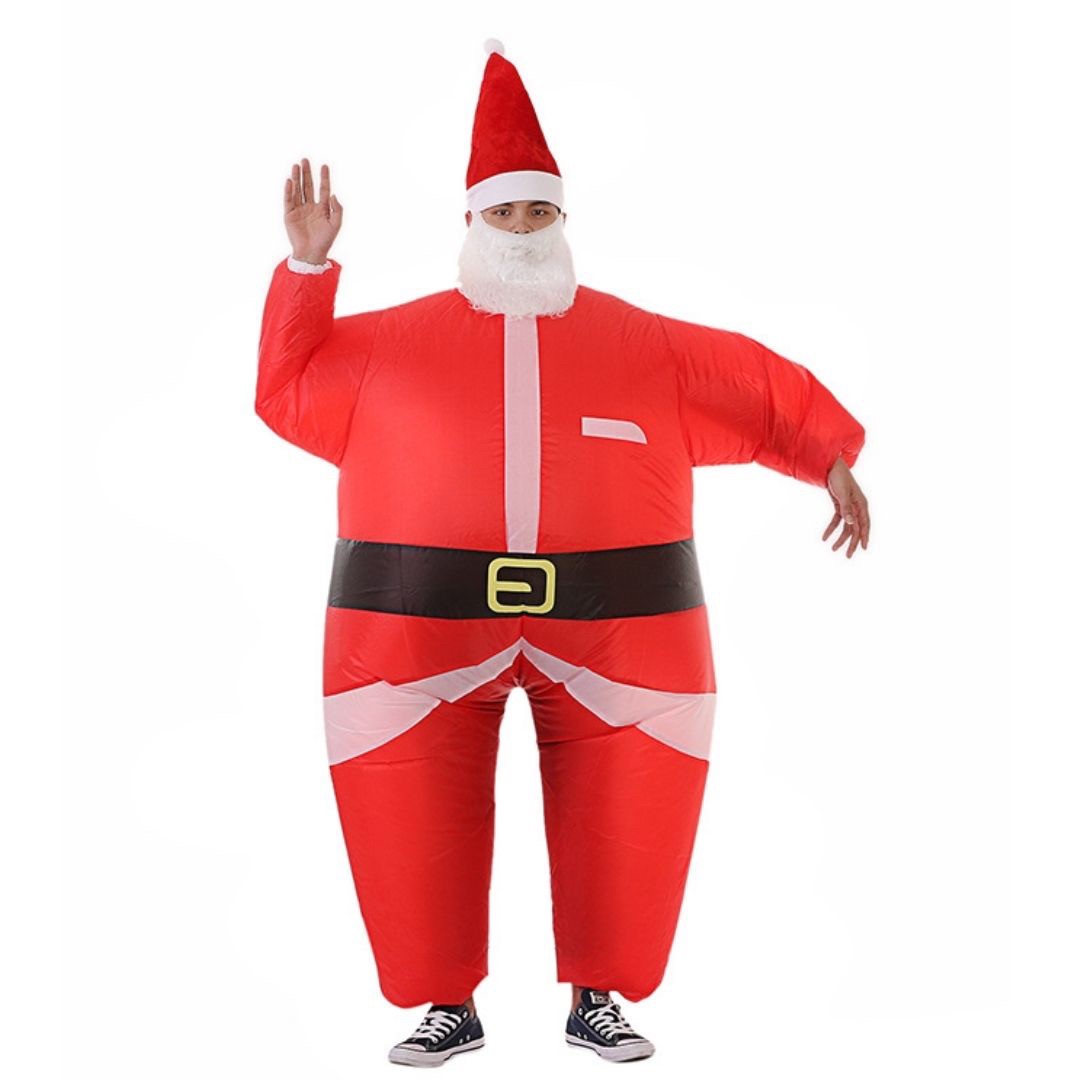 【期間限定DEALポイントバック15%】 クリスマス コスプレ サンタ 着ぐるみ 自動風船 サンタに変身 風船 コスチューム コス クリスマスの装飾 誕生日 室...