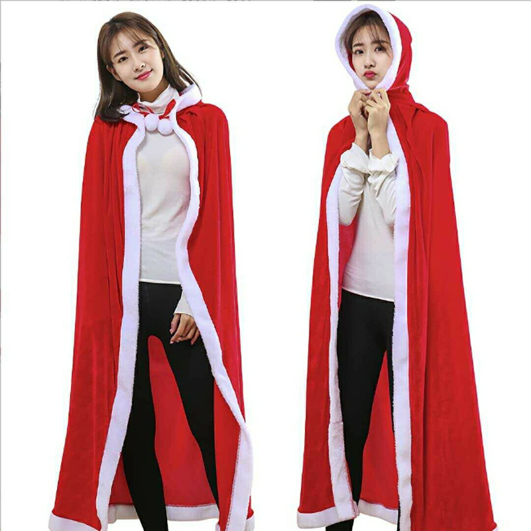 【期間限定DEALポイントバック15%】 クリスマス サンタクロース ロングローブ フード付き マント サンタさん コスプレ 衣類 リアル 本格的 誕生日 室内...