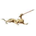 【在庫限り】【期間限定DEALポイントバック15%】 お香立て 金色龍 ミニ 口でくわえるお香 お香 銅製 彫刻 ホルダー 龍 スティック状お香 開運祈願 商売...