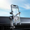【在庫限り】カー用品 スマホスタンド 車載ホルダー ーVer2ー エアコン部分に固定可能 スマホグリップホルダー 縦向き用 ブラック 固定 ホルダー 携帯ホルダ...
