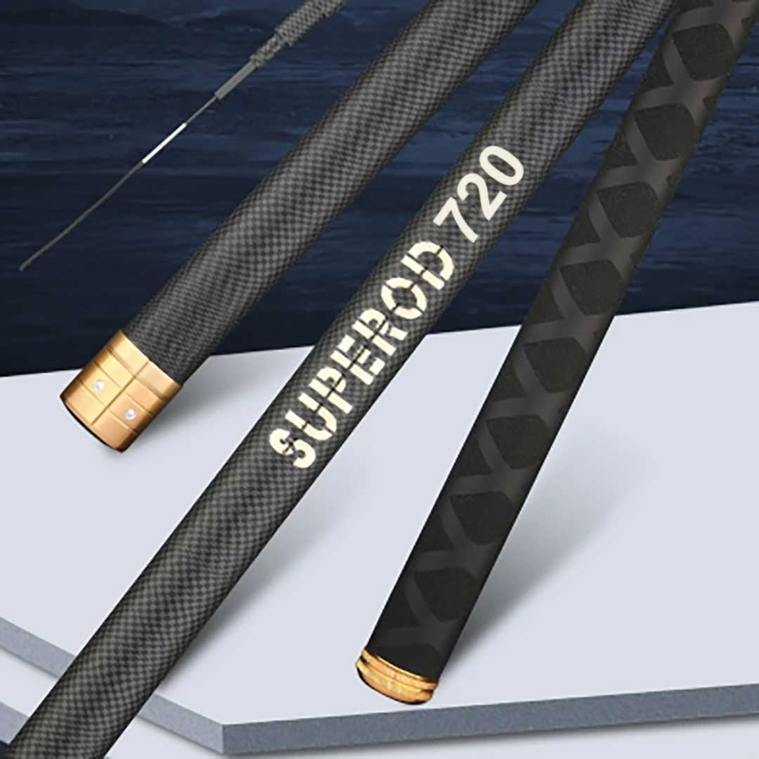 【期間限定DEALポイントバック15%】【毛鉤セットの特典付き】 ロッド SUPEROD 720 渓流竿 釣り竿 実寸7.1m 万能ロッド 先調子 釣竿 竿 釣...