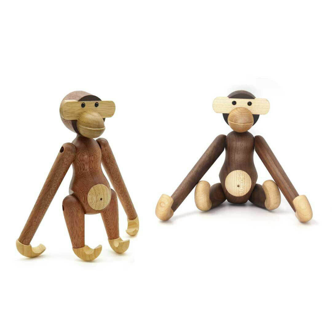 楽天futurshop【期間限定DEALポイントバック15％】 カイ・ボイスン モンキー 小 チーク材orウォールナット材 Kay Bojesen Monkey 木製玩具 オブジェ フィギュア 木のオブジェ インテリア カイボイスン 人形猿 置物 北欧雑貨 リプロダクト 北欧インテリア 置物 ギフト