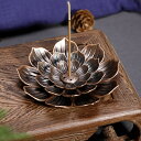 【期間限定DEALポイントバック15%】 お香立て 蓮の花 合金 蓮華 風水 開運 線香立て オブジェ 幸運ロータス 金運 幸運蓮華 アジアン 香炉に合うアジア...