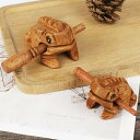 【在庫限り】【期間限定DEALポイントバック15%】 風水 置物 蛙 楽器 木製 カエル 木魚 ミニチュア 風水アイテム 大盛況 超縁起物 幸運 祈り 浄化 金...