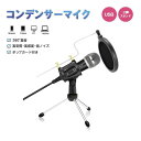 【期間限定DEALポイントバック15%】 マイク コンデンサーマイク 置き型 セット 小型 スタンドマイク 卓上マイク カラオケ 機器 レコーディング 録音 生...