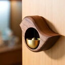 【ブラウンのみ予約商品】 ドアベル 木製 ドアチャイム 鳥 2カラー マグネット式 玄関チャイム 呼び鈴 ウッド調 マグネット バード 小鳥 小鳥型 無垢材 真鍮ベル 鐘 鈴 装飾 壁飾り ドア飾り シンプル ナチュラル おしゃれ かわいい チャイム エントランスウィンド