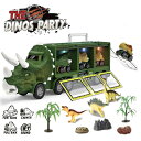 【期間限定DEALポイントバック15%】 玩具 トリケラトプス 号 トラック バス 車 恐竜 ティラノサウルス プテラノドン ミニカー 置物 鳴く バースデー おもちゃ 男の子 ど迫力 Birthday ダイナソー ジュラ紀 ジュラシック 白亜紀 子供 プレゼント キッズ