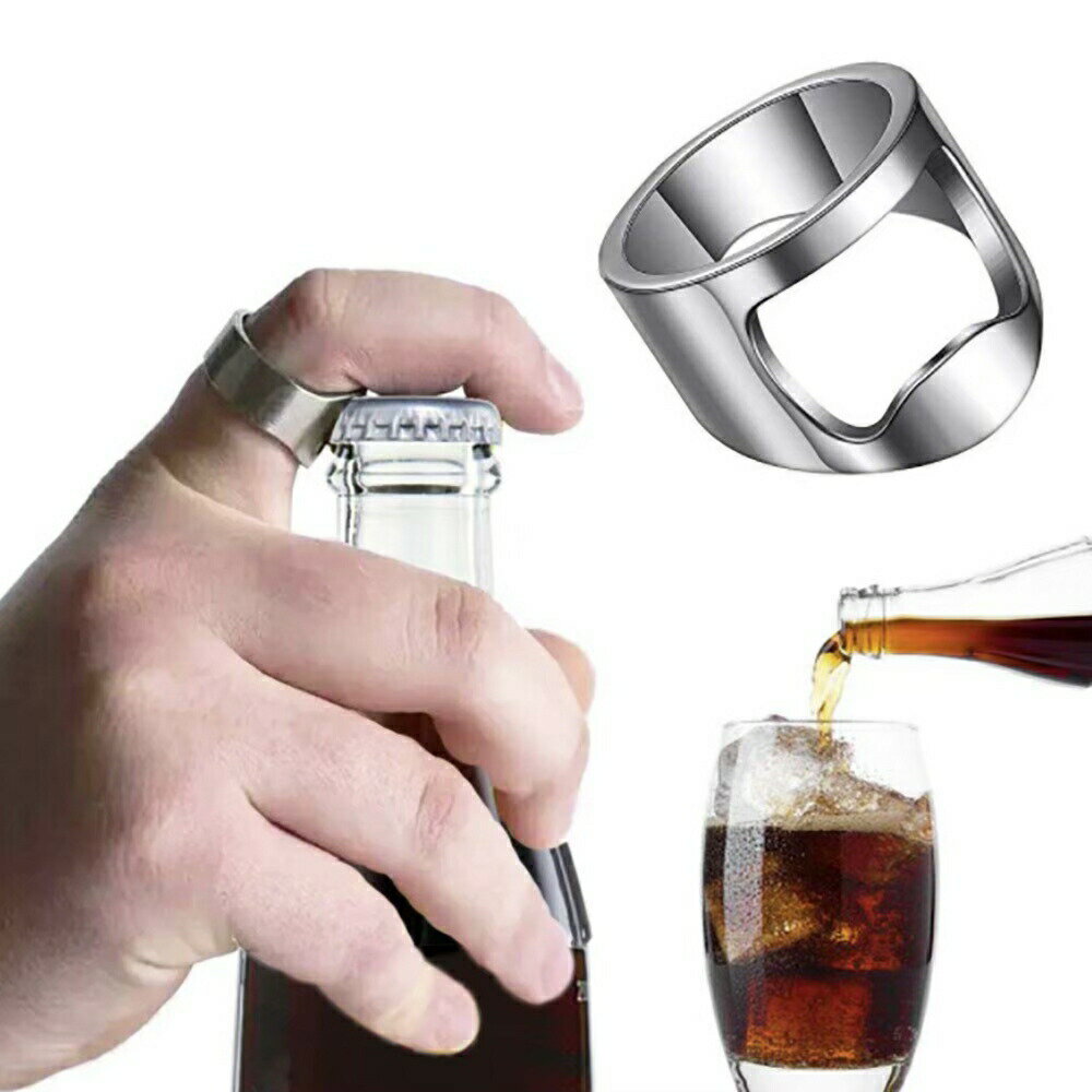 【在庫限り】【期間限定DEALポイントバック15%】【普通郵便発送】 栓抜き リング 指輪 開封 指先 レディース メンズ 男女兼用 アクセサリー KーPOP ...